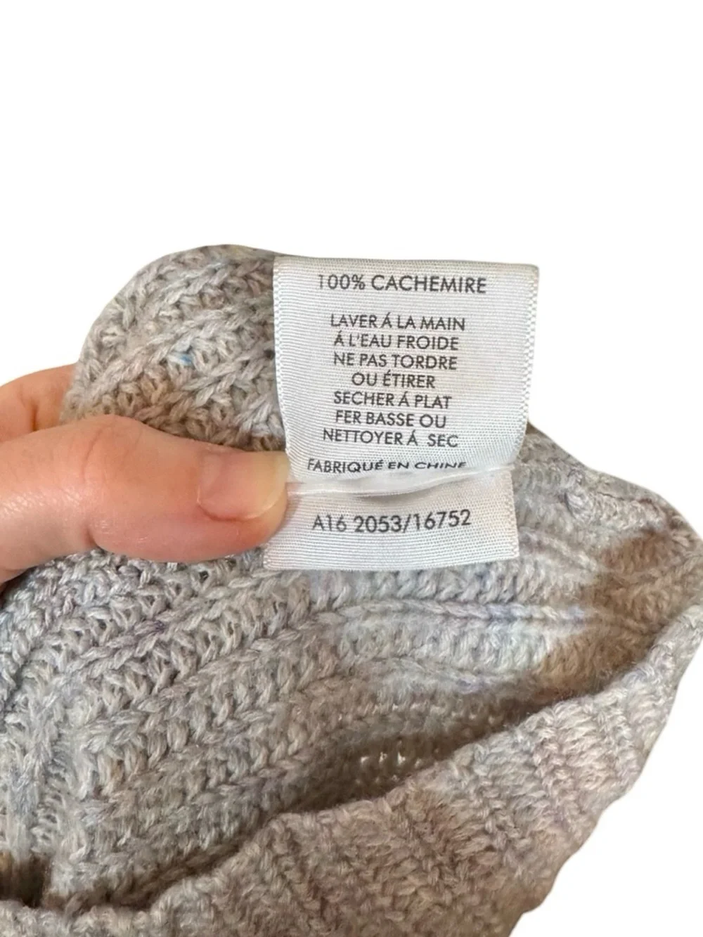 White + Warren 100% Cashmere Mixed Stitch Standneck Mock Chunky Speckled Sweater